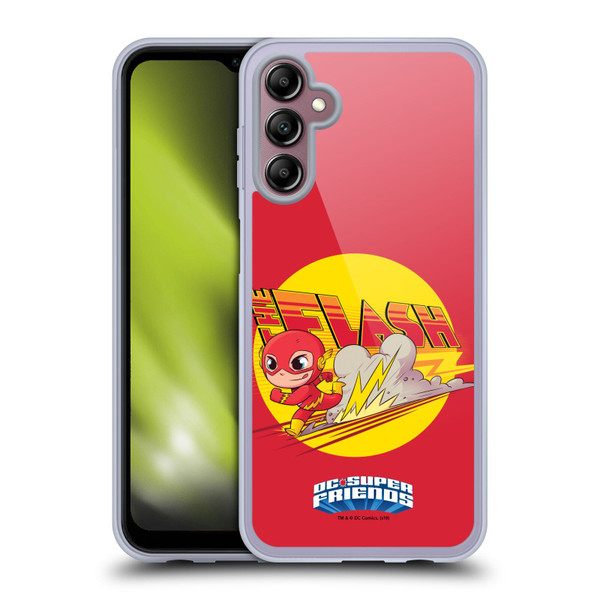 Super Friends DC Comics Toddlers Composed Art The Flash Soft Gel Case for Samsung Galaxy A14 5G