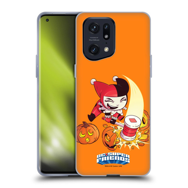 Super Friends DC Comics Toddlers Holidays Harley Quinn Halloween Soft Gel Case for OPPO Find X5 Pro