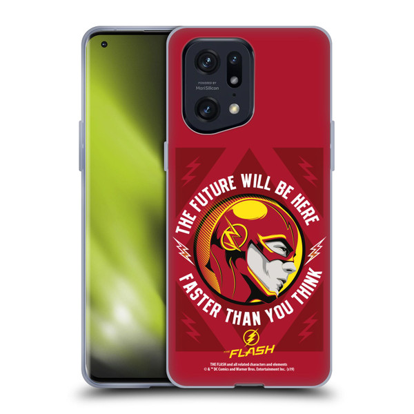 The Flash TV Series Graphics Barry Faster Soft Gel Case for OPPO Find X5 Pro