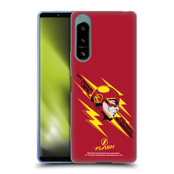 The Flash TV Series Graphics Barry Head Soft Gel Case for Sony Xperia 5 IV