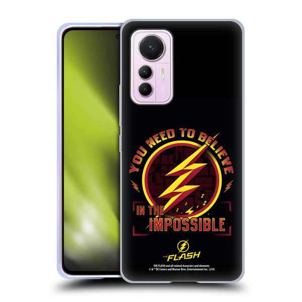 The Flash TV Series Graphics Believe Soft Gel Case for Xiaomi 12 Lite