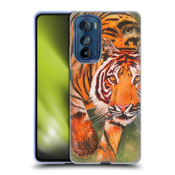 Graeme Stevenson Assorted Designs Tiger 1 Soft Gel Case for Motorola Edge 30