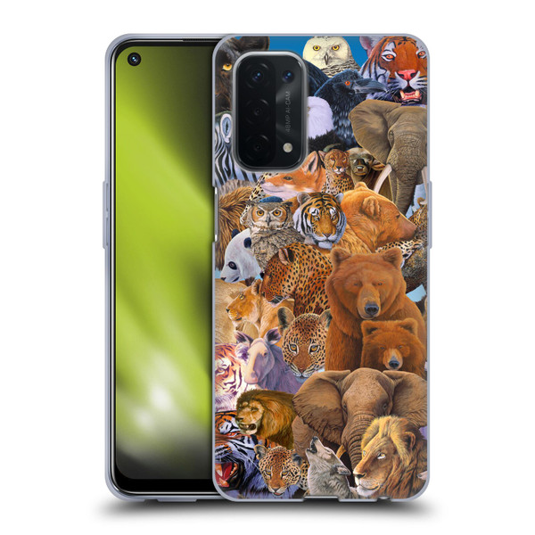 Graeme Stevenson Wildlife Animals Soft Gel Case for OPPO A54 5G