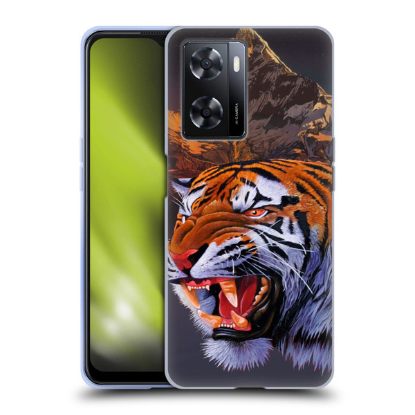 Graeme Stevenson Wildlife Tiger Soft Gel Case for OPPO A57s