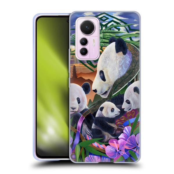 Graeme Stevenson Wildlife Pandas Soft Gel Case for Xiaomi 12 Lite
