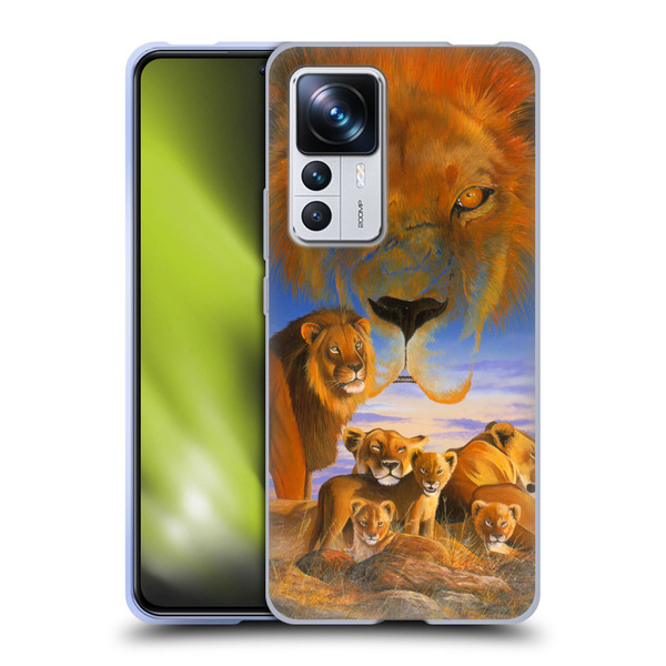Graeme Stevenson Wildlife Lions Soft Gel Case for Xiaomi 12T Pro