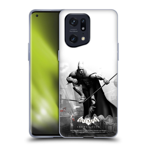 Batman Arkham City Key Art Comic Book Cover Soft Gel Case for OPPO Find X5 Pro