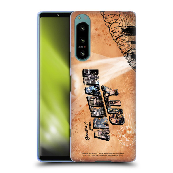 Batman Arkham City Graphics Postcard Soft Gel Case for Sony Xperia 5 IV
