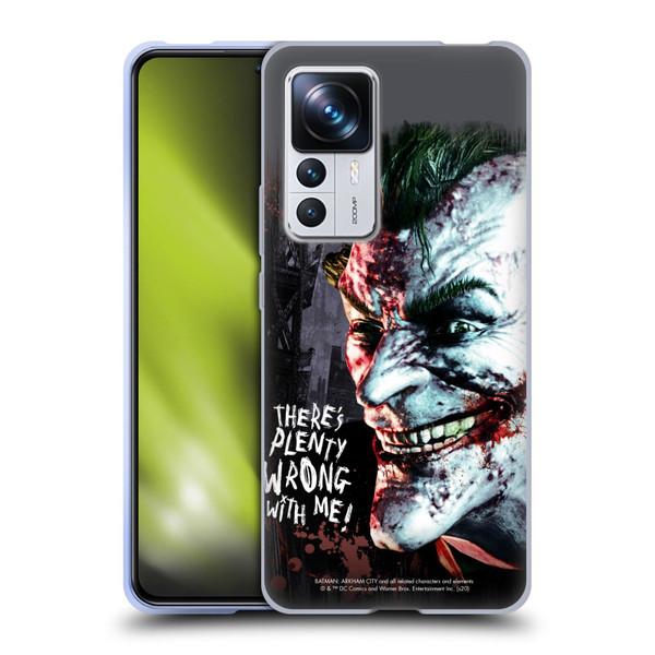 Batman Arkham City Graphics Joker Wrong With Me Soft Gel Case for Xiaomi 12T Pro