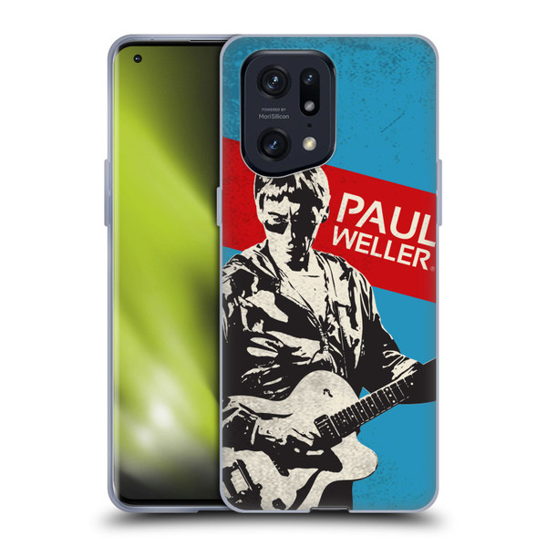 The Jam Key Art Paul Weller Soft Gel Case for OPPO Find X5 Pro