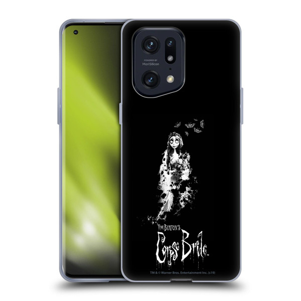 Corpse Bride Key Art Emily Splatters Soft Gel Case for OPPO Find X5 Pro