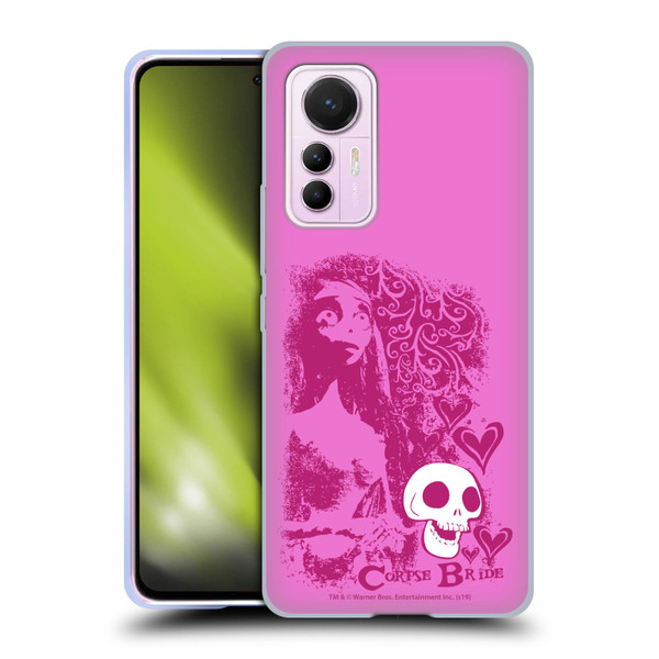 Corpse Bride Key Art Pink Distressed Look Soft Gel Case for Xiaomi 12 Lite