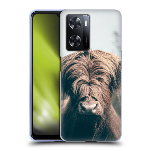 Patrik Lovrin Animal Portraits Highland Cow Soft Gel Case for OPPO A57s