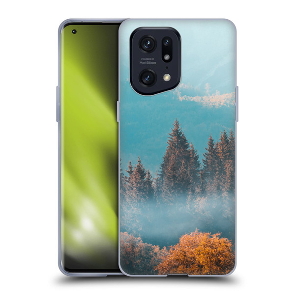 Patrik Lovrin Magical Foggy Landscape Autumn Forest Soft Gel Case for OPPO Find X5 Pro