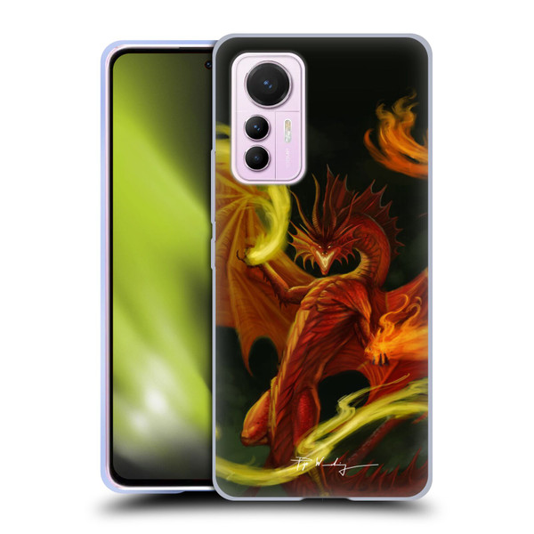 Piya Wannachaiwong Dragons Of Fire Magical Soft Gel Case for Xiaomi 12 Lite
