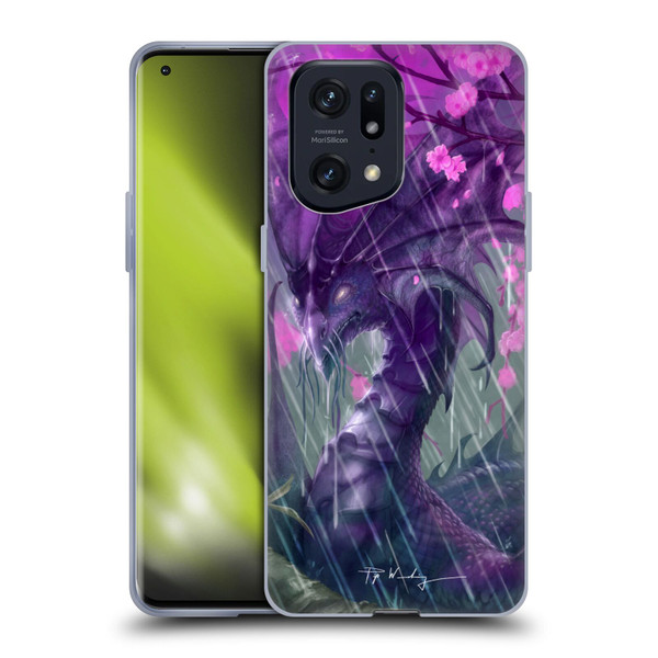 Piya Wannachaiwong Dragons Of Sea And Storms Spring Rain Dragon Soft Gel Case for OPPO Find X5 Pro