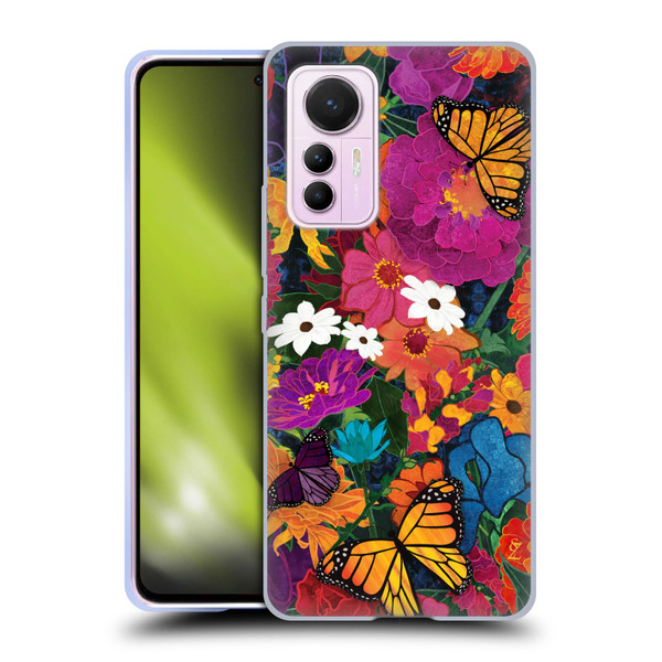Suzan Lind Butterflies Flower Collage Soft Gel Case for Xiaomi 12 Lite
