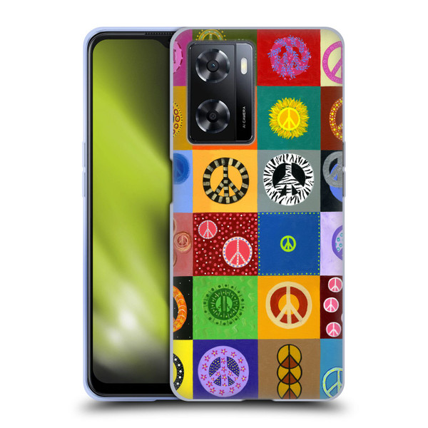 Suzan Lind Colours & Patterns Peace Quilt Soft Gel Case for OPPO A57s