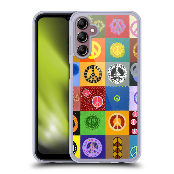 Suzan Lind Colours & Patterns Peace Quilt Soft Gel Case for Samsung Galaxy A14 5G