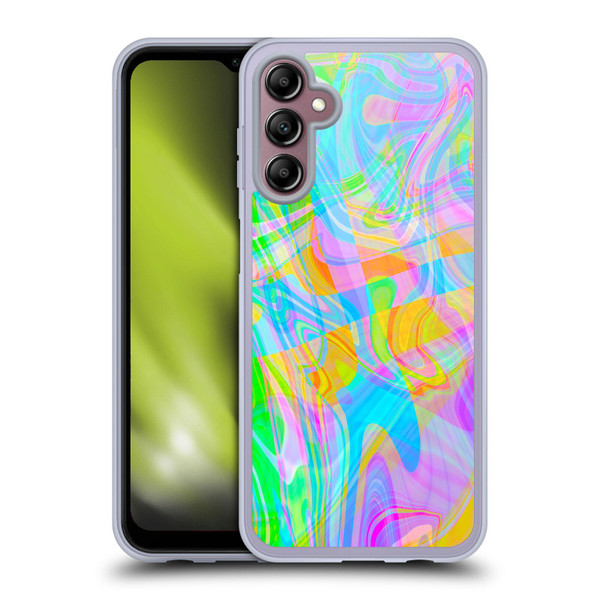 Suzan Lind Marble Abstract Rainbow Soft Gel Case for Samsung Galaxy A14 5G