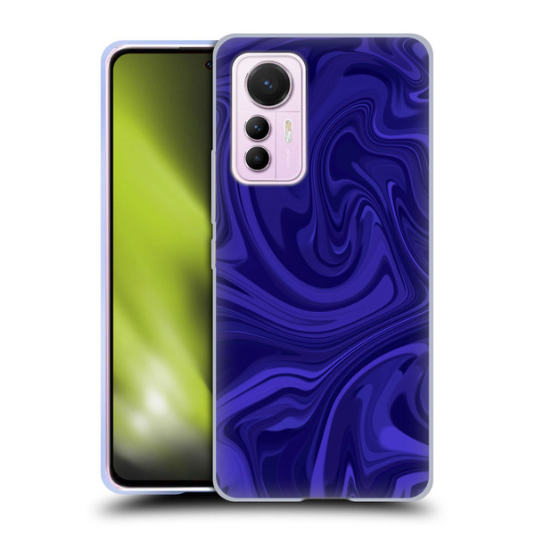 Suzan Lind Marble Indigo Soft Gel Case for Xiaomi 12 Lite