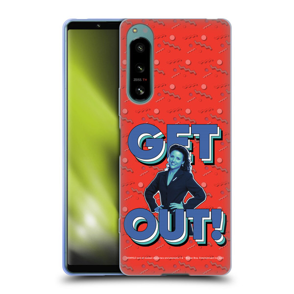 Seinfeld Graphics Get Out! Soft Gel Case for Sony Xperia 5 IV