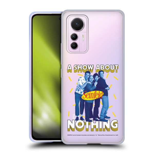 Seinfeld Graphics A Show About Nothing Soft Gel Case for Xiaomi 12 Lite