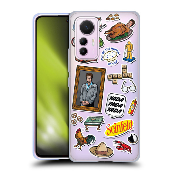 Seinfeld Graphics Sticker Collage Soft Gel Case for Xiaomi 12 Lite
