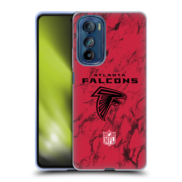 NFL Atlanta Falcons Graphics Coloured Marble Soft Gel Case for Motorola Edge 30