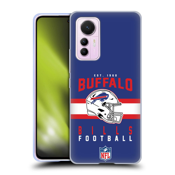 NFL Buffalo Bills Graphics Helmet Typography Soft Gel Case for Xiaomi 12 Lite