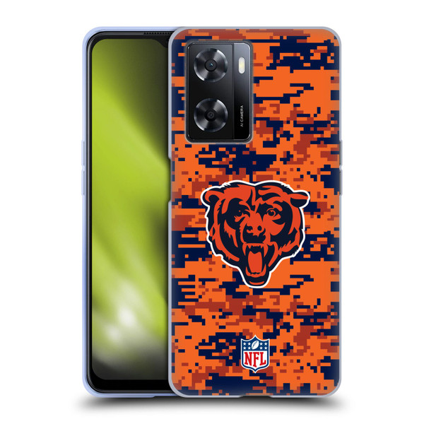 NFL Chicago Bears Graphics Digital Camouflage Soft Gel Case for OPPO A57s