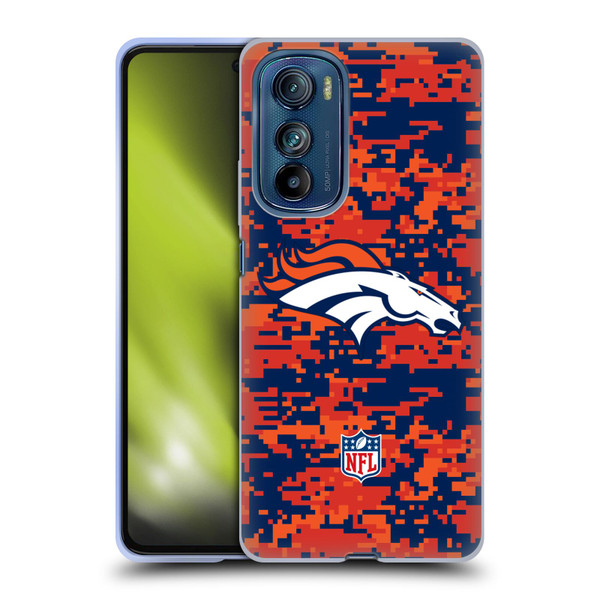 NFL Denver Broncos Graphics Digital Camouflage Soft Gel Case for Motorola Edge 30