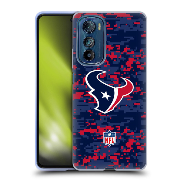 NFL Houston Texans Graphics Digital Camouflage Soft Gel Case for Motorola Edge 30