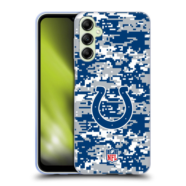 NFL Indianapolis Colts Graphics Digital Camouflage Soft Gel Case for Samsung Galaxy A14 5G