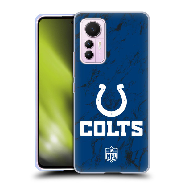 NFL Indianapolis Colts Graphics Coloured Marble Soft Gel Case for Xiaomi 12 Lite