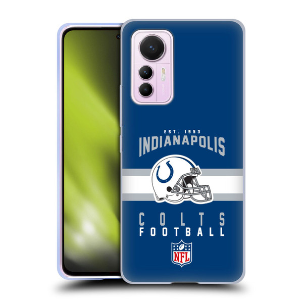 NFL Indianapolis Colts Graphics Helmet Typography Soft Gel Case for Xiaomi 12 Lite