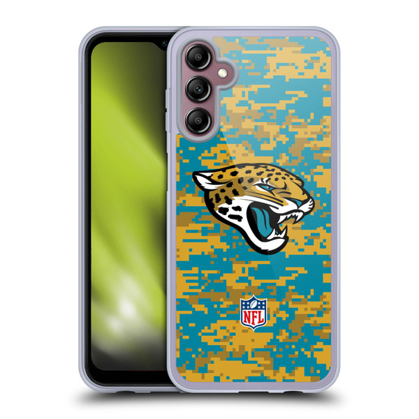 NFL Jacksonville Jaguars Graphics Digital Camouflage Soft Gel Case for Samsung Galaxy A14 5G