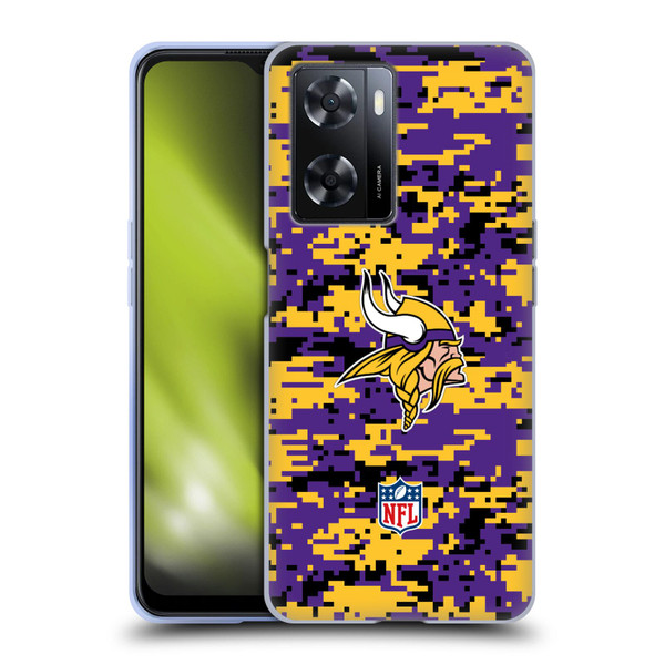 NFL Minnesota Vikings Graphics Digital Camouflage Soft Gel Case for OPPO A57s