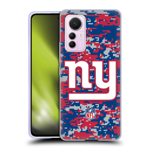 NFL New York Giants Graphics Digital Camouflage Soft Gel Case for Xiaomi 12 Lite