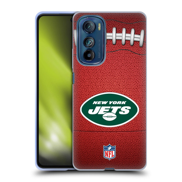 NFL New York Jets Graphics Football Soft Gel Case for Motorola Edge 30