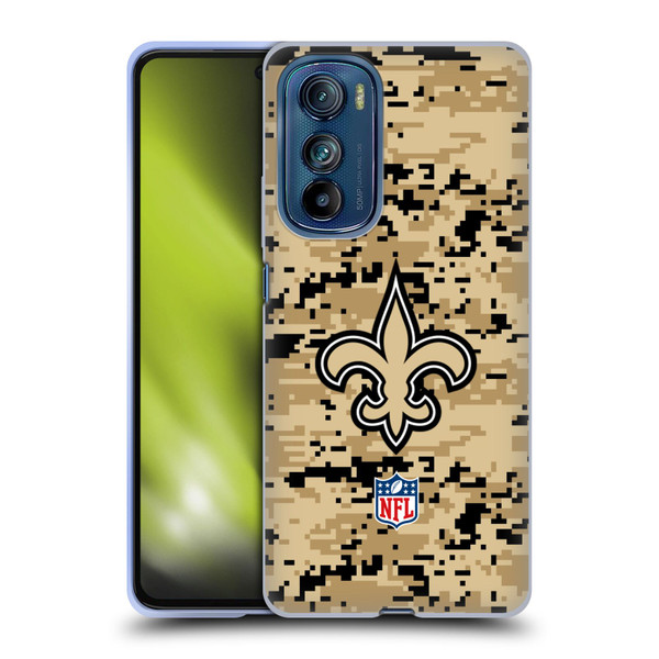 NFL New Orleans Saints Graphics Digital Camouflage Soft Gel Case for Motorola Edge 30