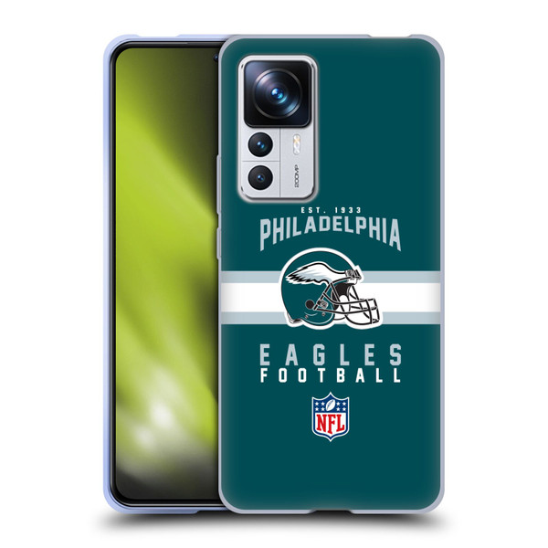 NFL Philadelphia Eagles Graphics Helmet Typography Soft Gel Case for Xiaomi 12T Pro