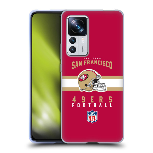 NFL San Francisco 49ers Graphics Helmet Typography Soft Gel Case for Xiaomi 12T Pro