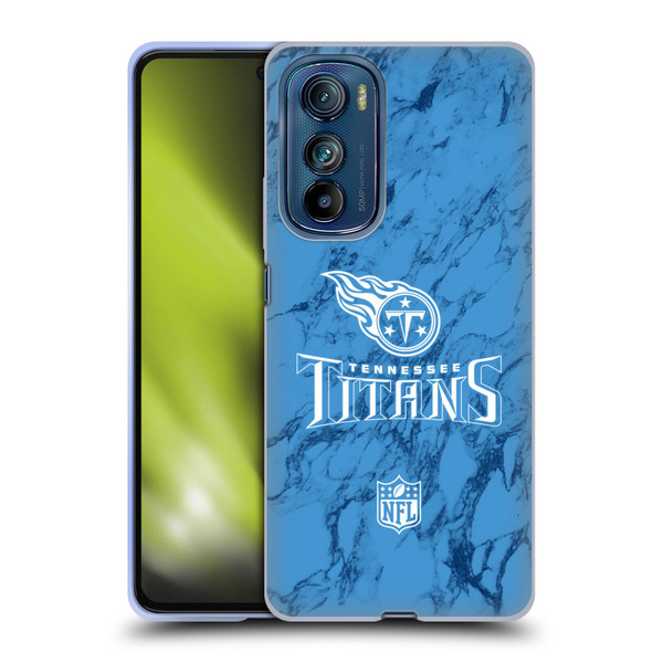 NFL Tennessee Titans Graphics Coloured Marble Soft Gel Case for Motorola Edge 30