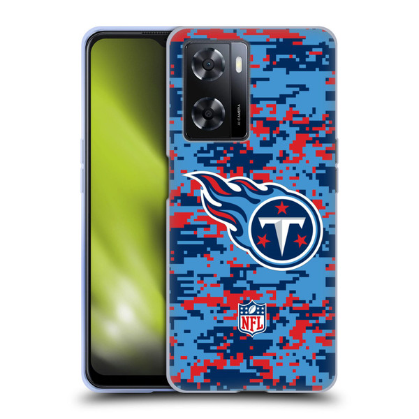 NFL Tennessee Titans Graphics Digital Camouflage Soft Gel Case for OPPO A57s