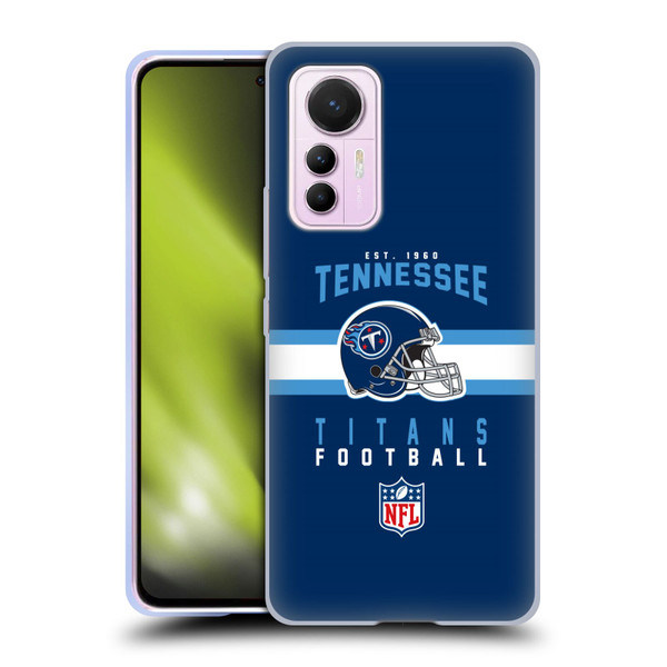 NFL Tennessee Titans Graphics Helmet Typography Soft Gel Case for Xiaomi 12 Lite