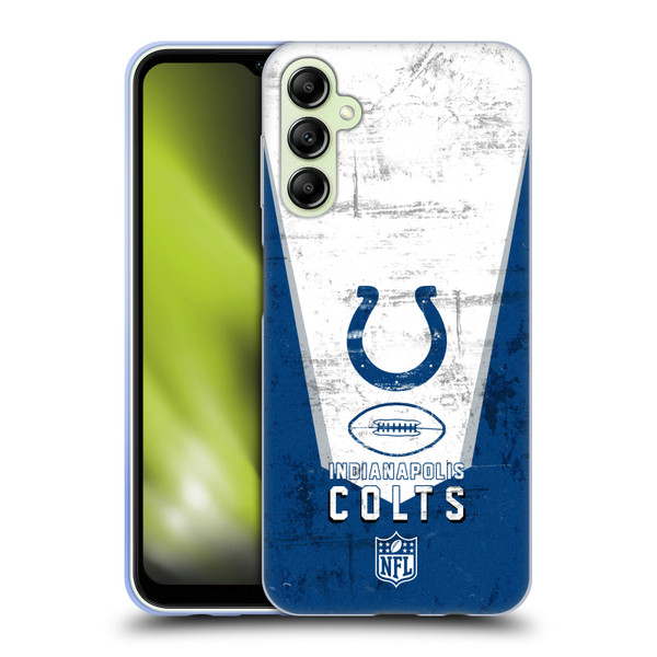 NFL Indianapolis Colts Logo Art Banner Soft Gel Case for Samsung Galaxy A14 5G
