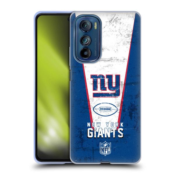 NFL New York Giants Logo Art Banner Soft Gel Case for Motorola Edge 30