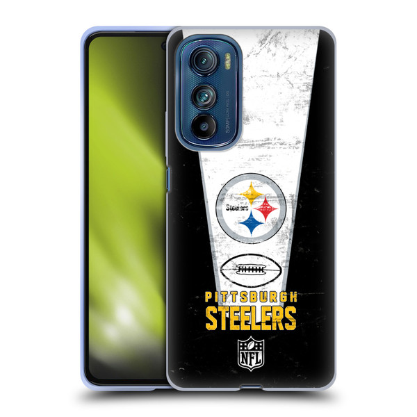 NFL Pittsburgh Steelers Logo Art Banner Soft Gel Case for Motorola Edge 30