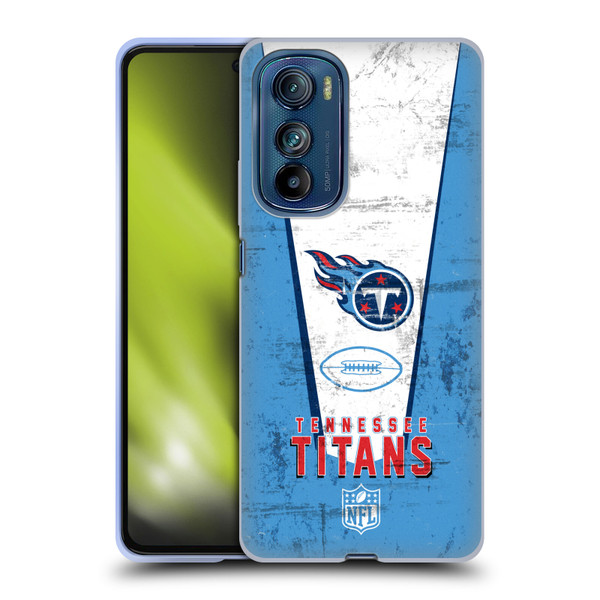 NFL Tennessee Titans Logo Art Banner Soft Gel Case for Motorola Edge 30